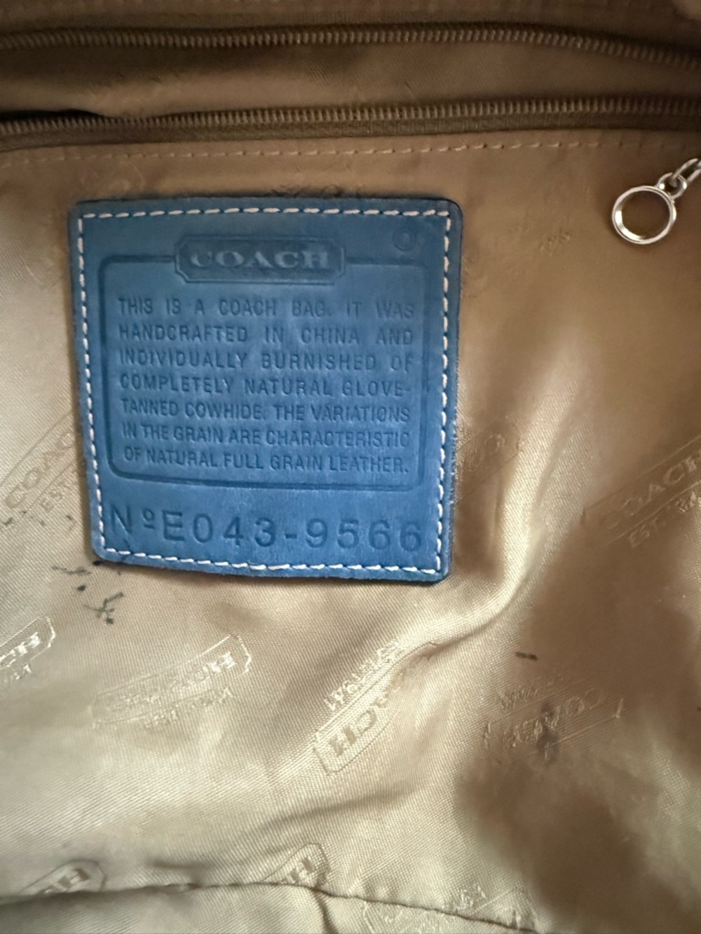 Coach vintage legacy in blue style 9566 from 2004 - Picture 6 of 15
